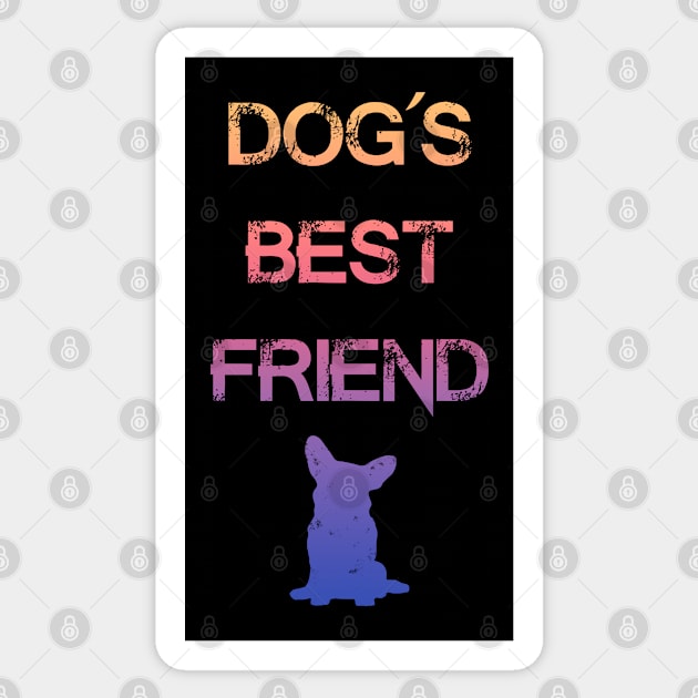 Dog's Best Friend - Multicolor Sticker by Scailaret